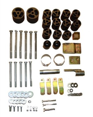 Jeep Wrangler TJ Suspension Lift Kit - Rugged Ridge - 3 Inch Body Lift - `97-`04